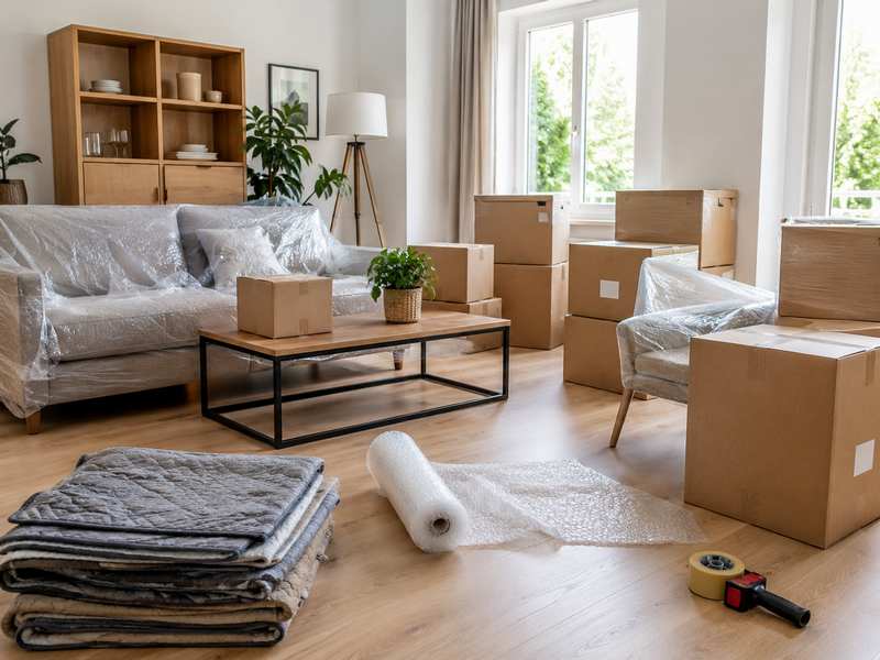 Cartons et emballage du déménagement — déménagement depuis Paris 75
