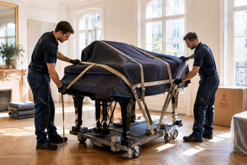 Transport de piano par des spécialistes — déménagement d'entreprise Paris Luxembourg
